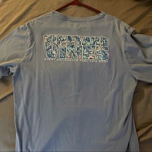 Blue Floral Short Sleeve Vineyard Vines Whale Tee